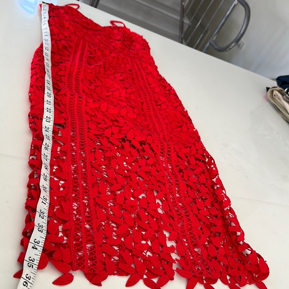 PRICE DROP SUPER SEXY $55 NWT S6 BARDOT LACE DRESS IN RED - Picture 16 of 16